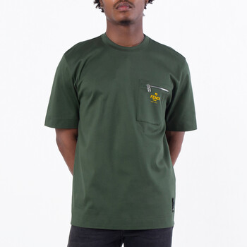 Men's Crewneck Cotton T-Shirt in Green