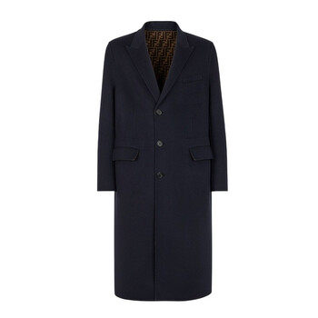 Fendi Men's Single-Breasted Cashmere Coat, Brand Size 52 ( US Size