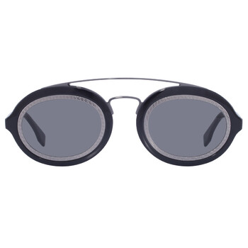 Smoke Oval Men's Sunglasses FE40094I 01A 52