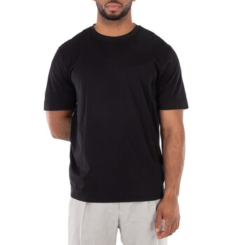 Tシャツ・カットソー EMPORIO ARMANI Men T-shirt Charcoal 6D1TM11JOCZ 0839 Emporio Armani Eagle Logo Embroidered T-Shirt, Size X-Small