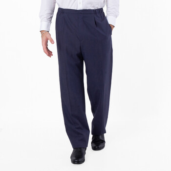Straight-Leg Wool Trousers