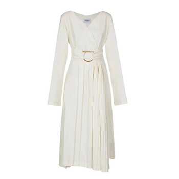 fendi white chiffon dress Fendi Foulard Collar Midi Chiffon Dress, Brand Size 42 ( US Size 6 )  FDB994-AKSE-F1J75 2004004725899 - Clothing