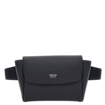 Burberry Earthy Orange Men's Olympia Location-Print Belt Bag