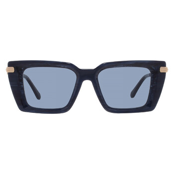 Salvatore Ferragamo Sunglasses SF1108S-423-54 New with tags Ferragamo Blue Rectangular Ladies Sunglasses SF1108S 423 54  main image 4
