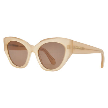 MCM MW0021 25J Cat Eye Sunglasses – White / Brown MCM Roviex Cat Eye Ladies Sunglasses MW0021 25J 52  main image 2