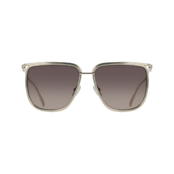 Ferragamo Oversized Square Sunglasses SF324S 750 Light Gold 58mm Ferragamo SF324S 750 - Gold/green gradient Sunglasses  main image 3