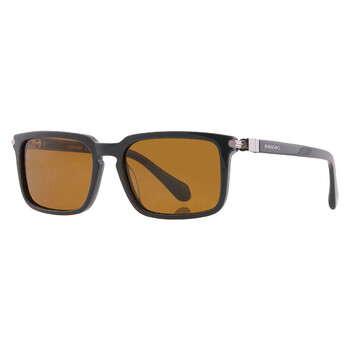 Brown Rectangular Men's Sunglasses SF1110S 302 56