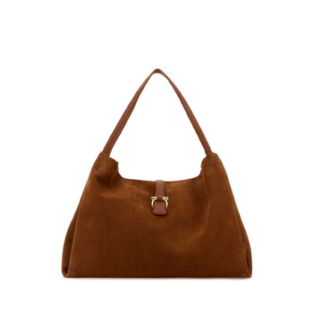 Caramel Suede Shopping Bag 219805 789605