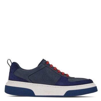 【セール】フェラガモ*Dennis レザー スエード スニーカー022376 FERRAGAMO 'Dennis' sneakers | Men's Shoes | Vitkac