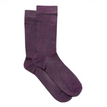 Classic Crew Socks In Plum 360682 717962