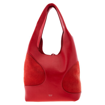Ferragamo Cut-Out Detailing Hobo Bag in Terracotta 215985 769995