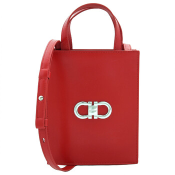 【SALVATORE FERRAGAMO】DOUBLE GANCINI MINI TOTE BAG Double Gancini mini bag - Women | Ferragamo
