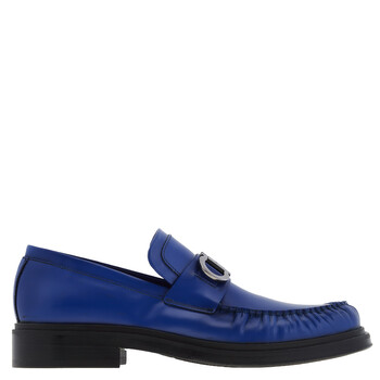 Ferragamo Duccio Leather Gancini Loafers, Size 9 EE 022479 769400