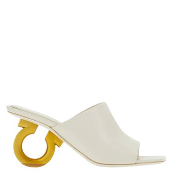 Ferragamo Elina Gancini Heel Slides, Size 7 01F969 763351