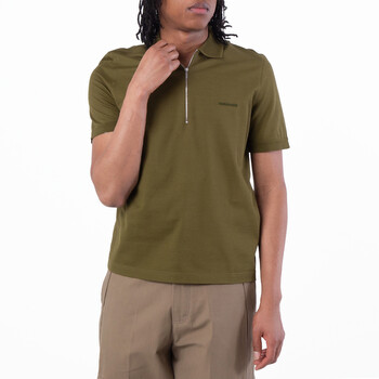 Embroidered Logo Zip Collar Polo 122327 778077