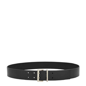 Burberry Embossed Check Leather Belt, Size 110 8051518