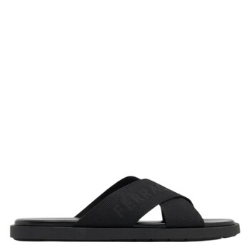 Ferragamo Transparent PVC Gancini Slides, Size 6 02C307 