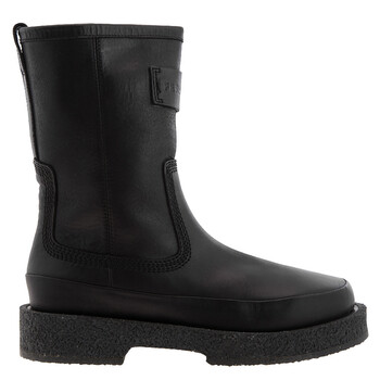 Ferragamo Ferdi Round Toe Leather Boots, Size 9 EE 021713  display picture 2