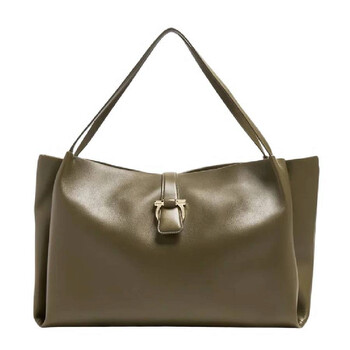 Flap Tote Leather Bag 219804 777336