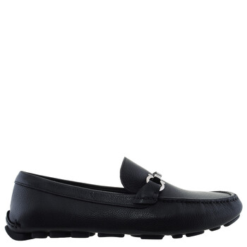 Ferragamo Gancini Ornament Leather Loafers, Size 7.5 EE  display picture 1
