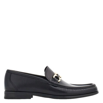 Ferragamo Gancini Ornament Calfskin Moccasin, Size 8.5  display picture 1