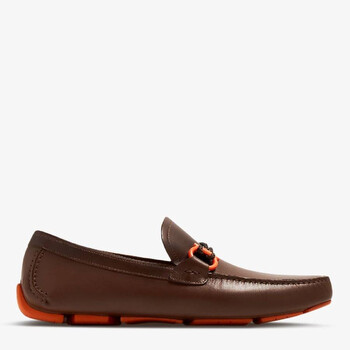 Ferragamo Gancini Ornament Loafers, Size 9 EE 02B796 757715