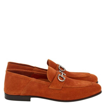 Ferragamo Finley Gancini Ornament Mocassins, Size 9 E 021666