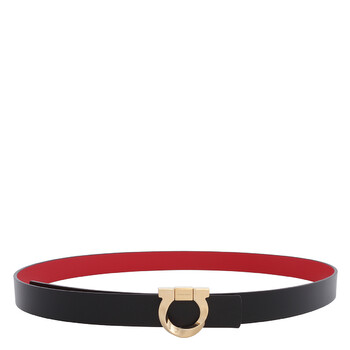 【Ferragamo】Gancini Reversible レザーベルト／ 23A565 771044 Ferragamo Gancini Reversible Leather Belt, Size 100 cm