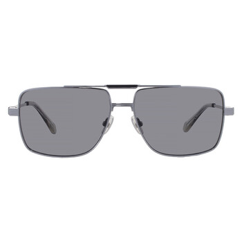 Valentino Garavani V - GOLDSHIELD Grey Pilot Unisex Sunglasses VLS