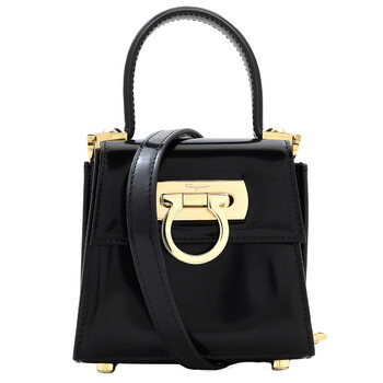 Ferragamo ICONIC TOP HANDLE SM レザーショルダー/トートバック Iconic Top Handle (M) - Women | Ferragamo
