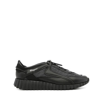 Ferragamo Men's Low-top Leather Sneakers, Size 6 02A888 686293