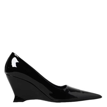Ferragamo Anz Patent Leather Vara Bow Pumps, Size 5 01F594
