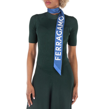 Ladies Green Wild Berry Print Silk Bandeau 320826 771265