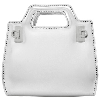 Ferragamo Ladies Grey Wanda Micro Crossbody Bag 213984
