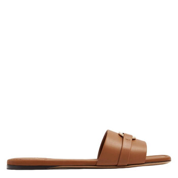 Ferragamo Leah Gancini Ornament Flat Sandals, Size 6 01G997