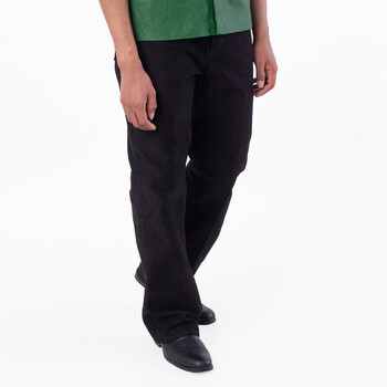 Leather Tab Cotton Moleskin Jeans