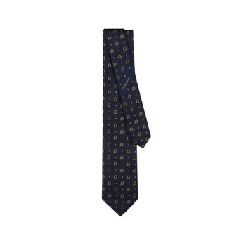 Ferragamo Jacquard Silk Twill Tie 350935 768159