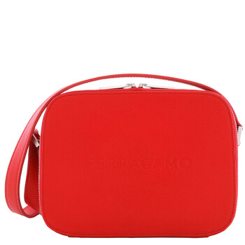 ショルダーバッグ Ferragamo Shoulder Bag With Logo FERRAGAMO - Twins Logo Leather Shoulder Bag Salvatore Ferragamo