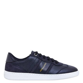 Ferragamo Debossed Logo Lace-Up Sneakers, Size 6 021572