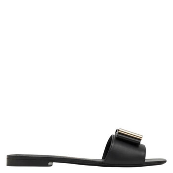 Ferragamo Vara Bow Slip-On Slide Sandal 01H171 768714 - Shoes