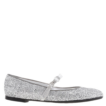 Mary Jane Glitter Ballet Flats