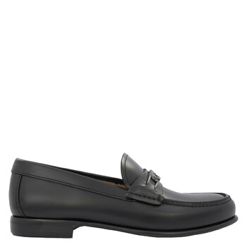 Ferragamo Fort Signature Leather Loafers, Brand Size 6 021722