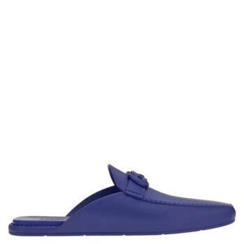 Men's Blue Gancini Jelly Mule Sandals 020825 754093 Men's Blue Gancini Jelly Mule Sandals 020825 754093