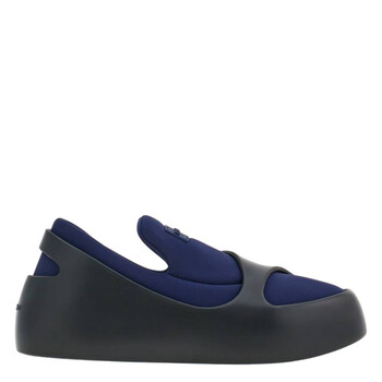 Burberry Deep Marine Blue Classic Quilted Leather Sneakers