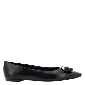 Ferragamo New Vara Plate Zea Ballet Flats, Size 01H585 768694