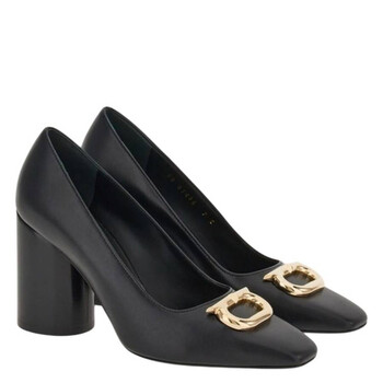 Pania Pump With Bejeweled Gancini Ornament