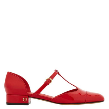 Patent Leather T-Strap Ballet Shoe