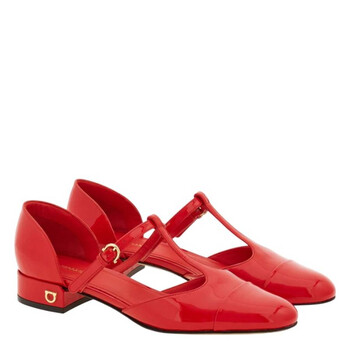 Patent Leather T-Strap Ballet Shoe