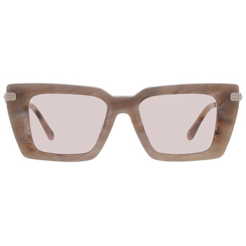 Pink Rectangular Ladies Sunglasses SF2089S 026 52