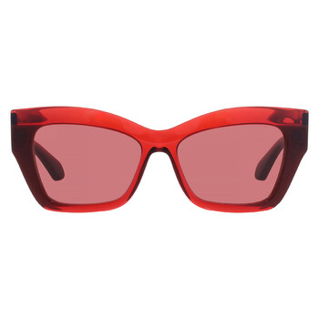 Ferragamo Salvatore Ferragamo Red Cat Eye Ladies Sunglasses